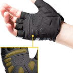 Rockbros S247 M dviračio pirštinės - juodos spalvos -- Bicycle Gloves