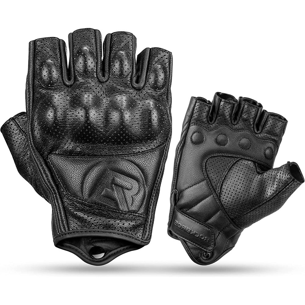 Rockbros 16220006002 M odinės motociklo pirštinės - juodos spalvos -- Bicycle Gloves