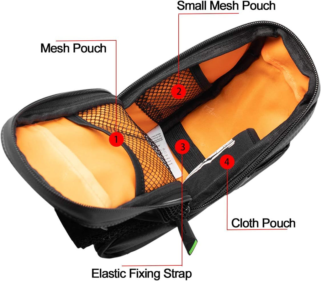 Rockbros C7-1 vandeniui atspari dviračio krepšys su balno montažu 1,5l - juodas -- Bicycle Bags