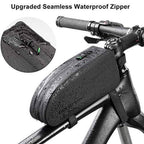 Rockbros AS-019-1 dviračio krepšys rėmui, vandeniui nepralaidus, talpa 1,6 l - juodas -- Bicycle Bags