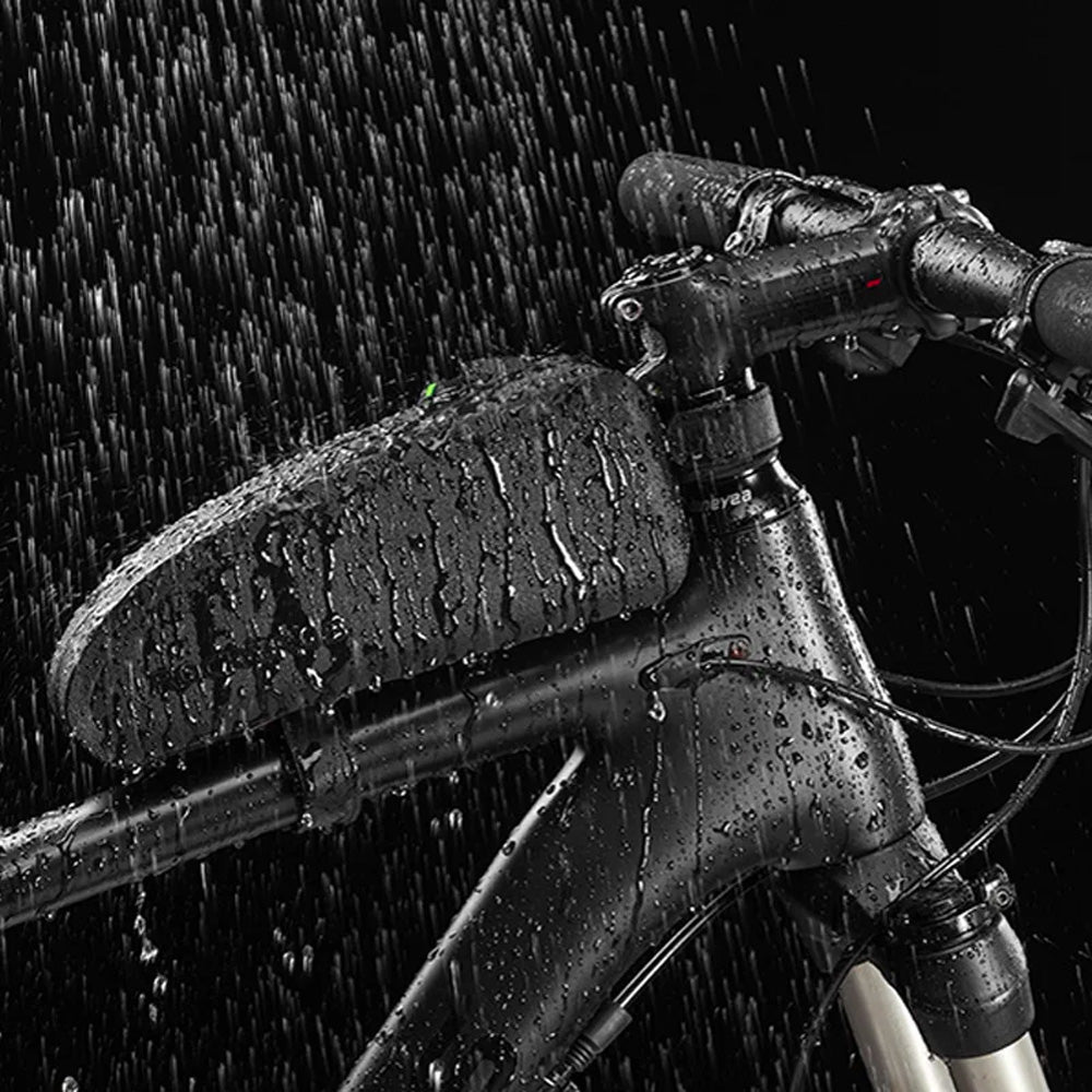 Rockbros AS-019-1 dviračio krepšys rėmui, vandeniui nepralaidus, talpa 1,6 l - juodas -- Bicycle Bags