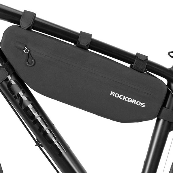 Rockbros AS-043 Velcro dviračio krepšys 3l - juodas -- Bicycle Bags
