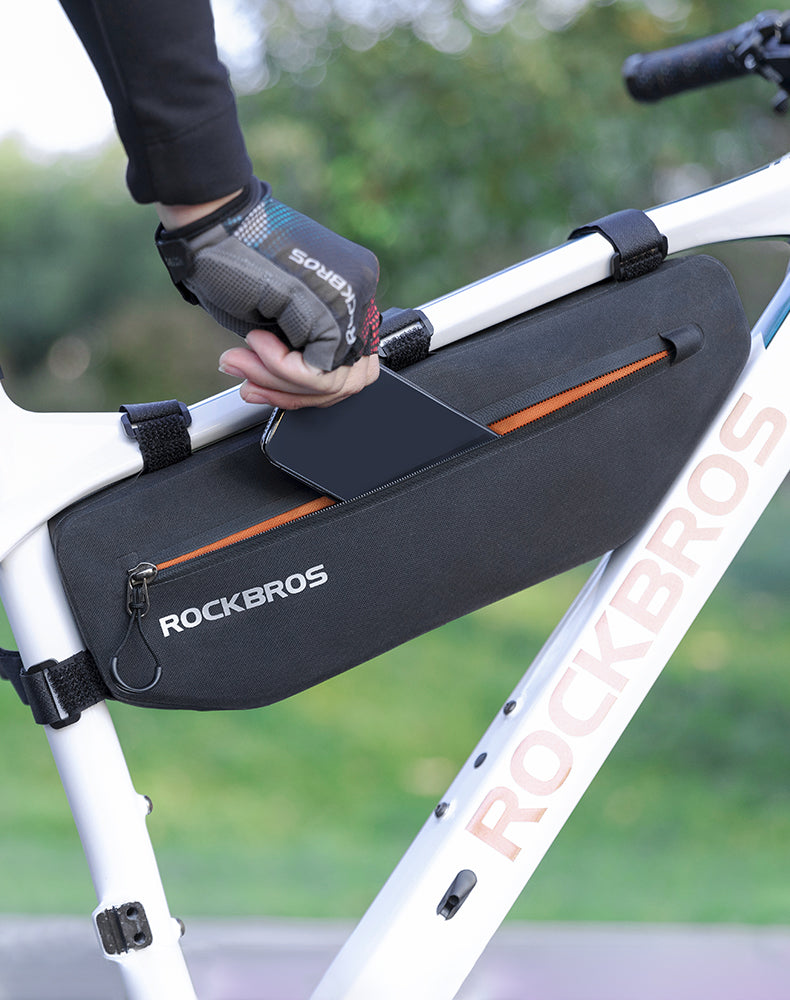 Rockbros AS-043 Velcro dviračio krepšys 3l - juodas -- Bicycle Bags