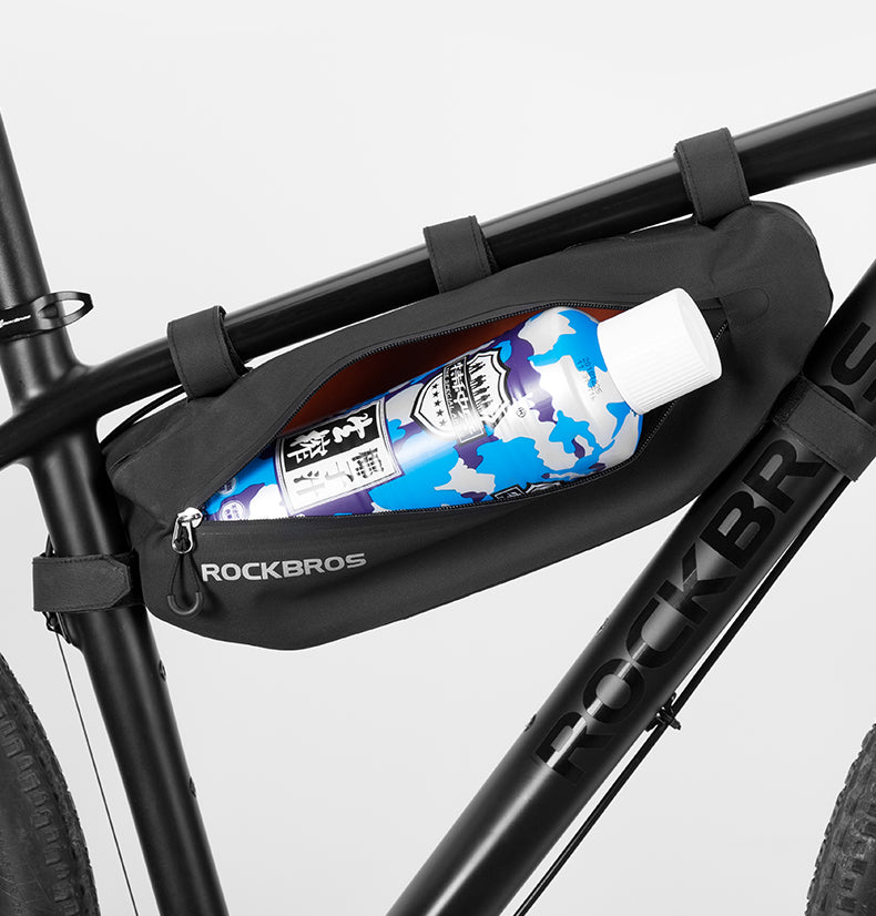 Rockbros AS-043 Velcro dviračio krepšys 3l - juodas -- Bicycle Bags
