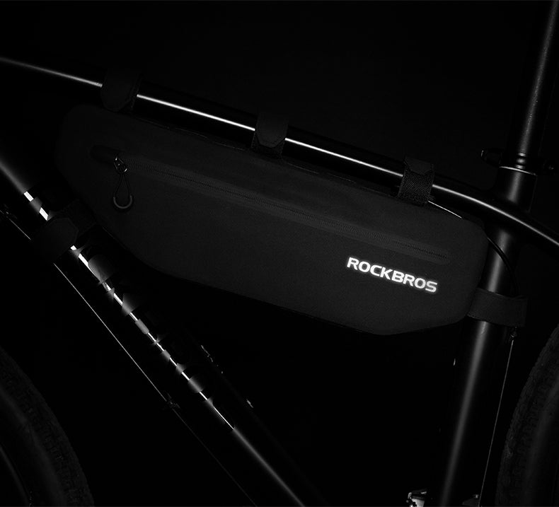 Rockbros AS-043 Velcro dviračio krepšys 3l - juodas -- Bicycle Bags