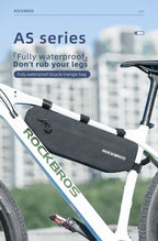 Rockbros AS-043 Velcro dviračio krepšys 3l - juodas -- Bicycle Bags