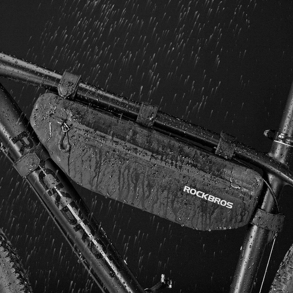 Rockbros AS-043 Velcro dviračio krepšys 3l - juodas -- Bicycle Bags