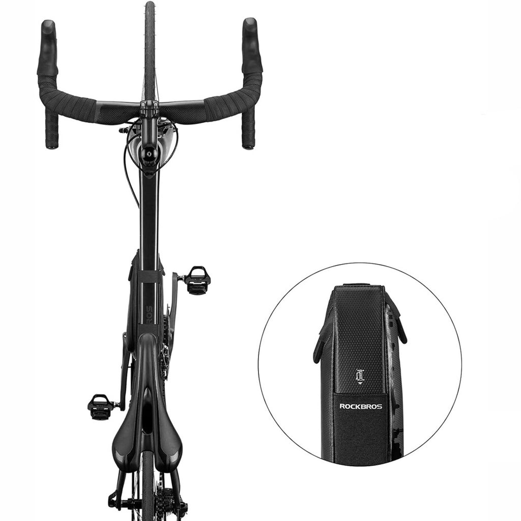 Rockbros B39-2 nepramustas dviračio rėmo krepšys - juodas -- Bicycle Bags