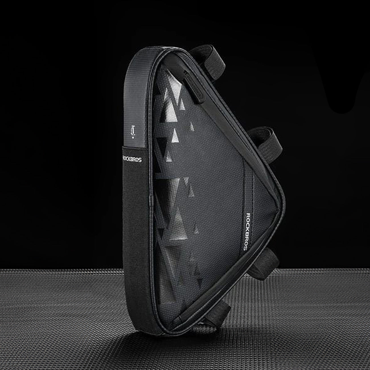 Rockbros B39-2 nepramustas dviračio rėmo krepšys - juodas -- Bicycle Bags