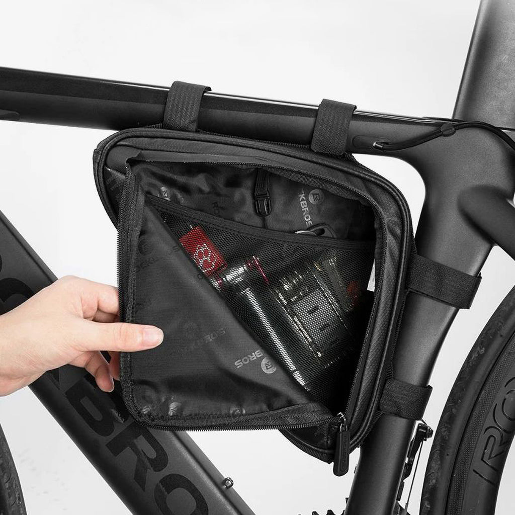 Rockbros B39-2 nepramustas dviračio rėmo krepšys - juodas -- Bicycle Bags