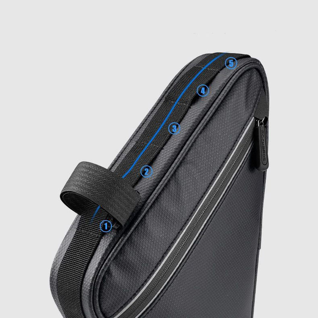 Rockbros B39-2 nepramustas dviračio rėmo krepšys - juodas -- Bicycle Bags