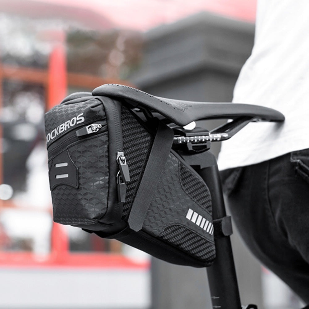 Rockbros C29-BK nepramustas dviračio krepšys po sedyne - juodas -- Bicycle Bags