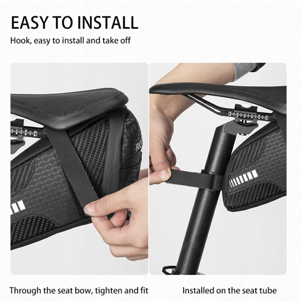 Rockbros C29-BK nepramustas dviračio krepšys po sedyne - juodas -- Bicycle Bags