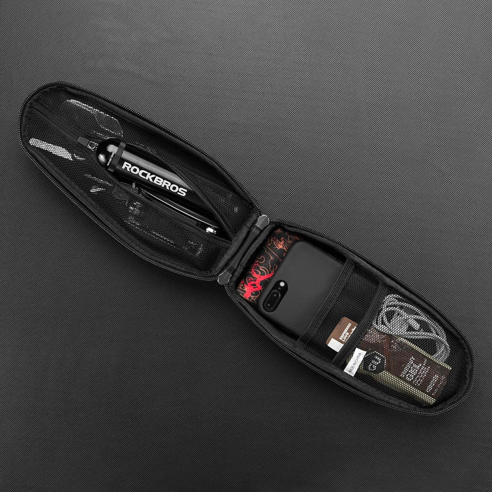 Rockbros B60 nepramustas dviračio rėmo krepšys - juodas -- Bicycle Bags