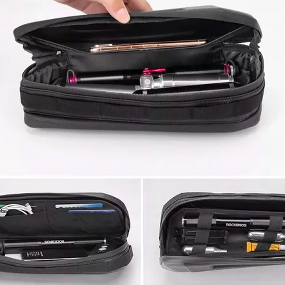 Rockbros B67 nepramustas rėmo dviračio krepšys - juodas -- Bicycle Bags