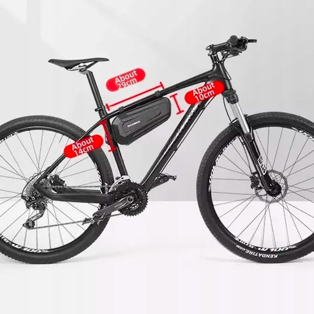 Rockbros B67 nepramustas rėmo dviračio krepšys - juodas -- Bicycle Bags
