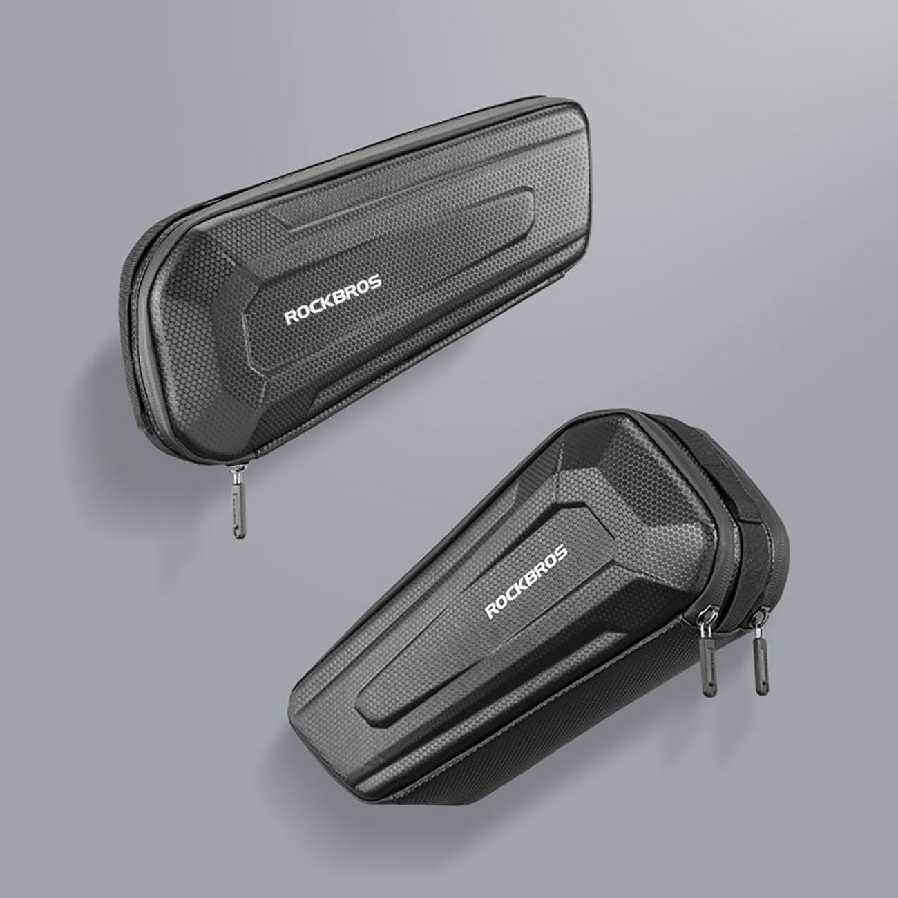 Rockbros B66 nepermerkiamas dviračio krepšys rėmui - juodas -- Bicycle Bags
