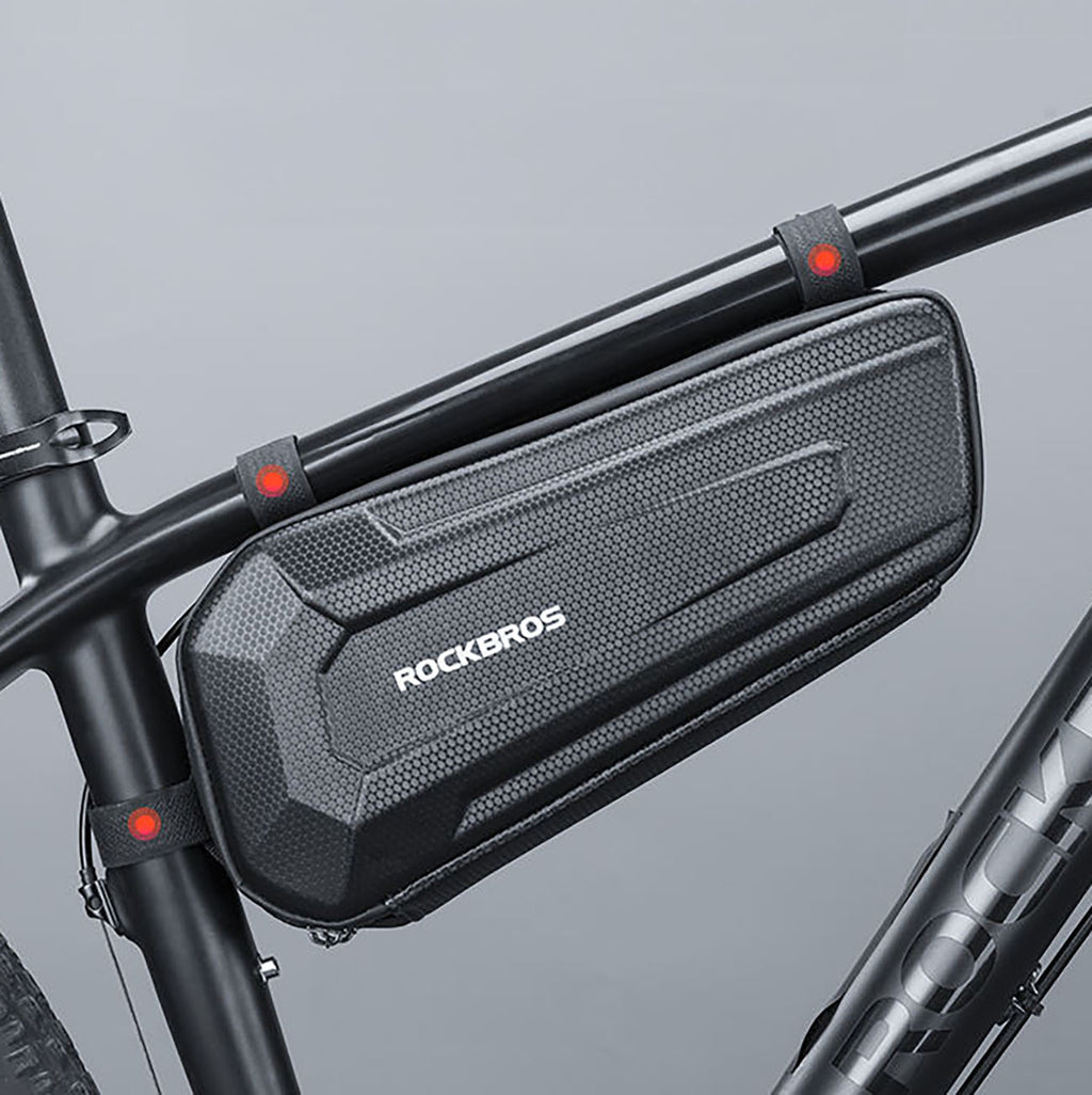 Rockbros B66 nepermerkiamas dviračio krepšys rėmui - juodas -- Bicycle Bags