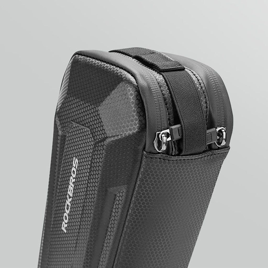 Rockbros B66 nepermerkiamas dviračio krepšys rėmui - juodas -- Bicycle Bags