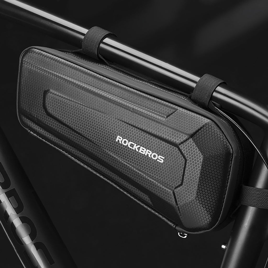 Rockbros B66 nepermerkiamas dviračio krepšys rėmui - juodas -- Bicycle Bags