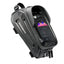 Rockbros B68-1 dviračio krepšys su telefono kišene, 1,7l, juodas -- Bicycle Bags