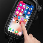 Rockbros B68-1 dviračio krepšys su telefono kišene, 1,7l, juodas -- Bicycle Bags