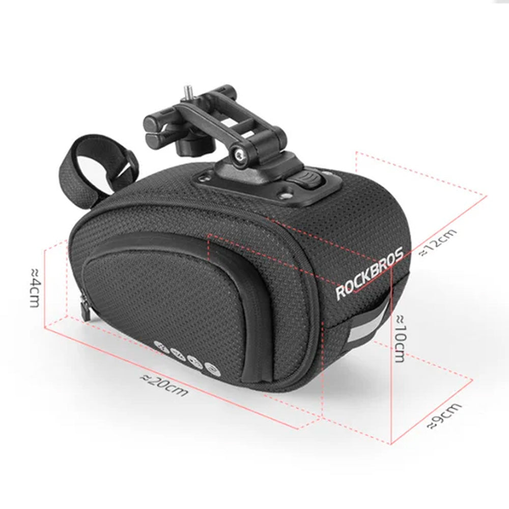 Rockbros C40 dviračio krepšys po sedile - juodas -- Bicycle Bags