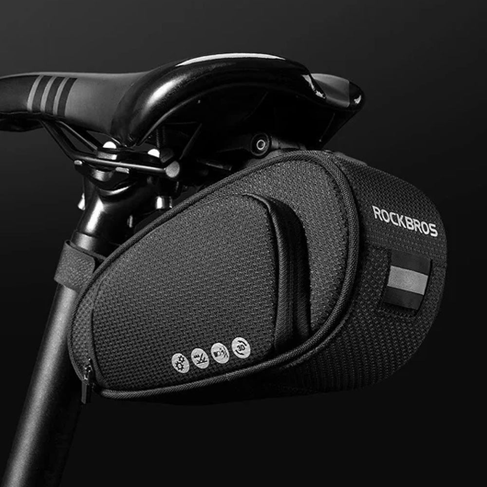 Rockbros C40 dviračio krepšys po sedile - juodas -- Bicycle Bags