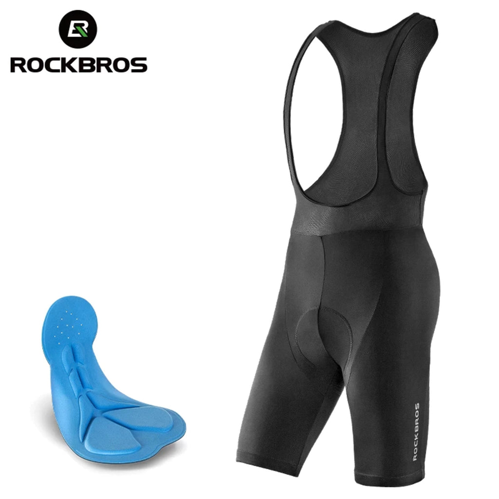 Rockbros RK2002XL petnešomis šortai su XL padu - juodas -- Cycling Shorts & Bib Shorts