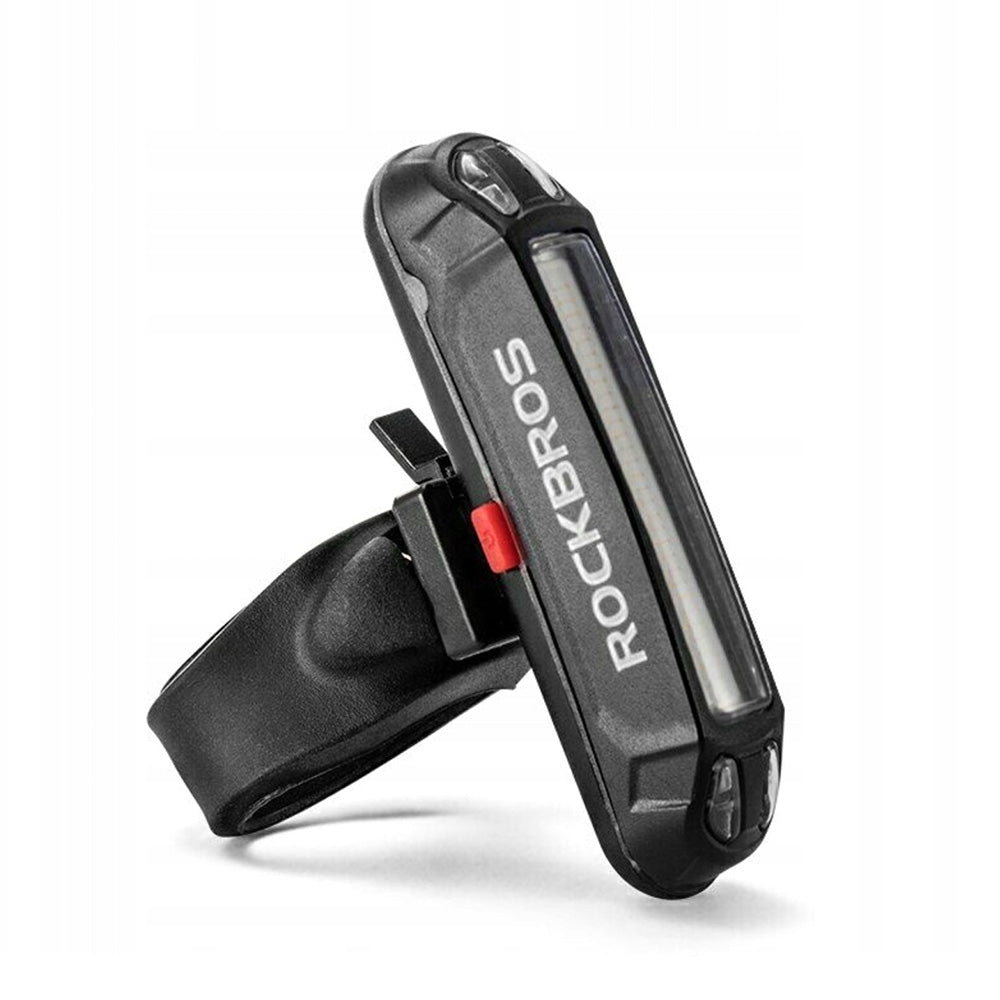 Rockbros A54BK galinė dviračio lempa + Micro USB - USB-A kabelis - juoda -- Bicycle Lights