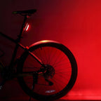 Rockbros A54BK galinė dviračio lempa + Micro USB - USB-A kabelis - juoda -- Bicycle Lights