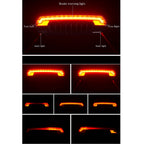 Rockbros LKWD-R1 galinė dviračio lempa su lazeriu ir nuotoliniu valdymu + Micro USB - USB-A kabelis - juoda -- Bicycle Lights