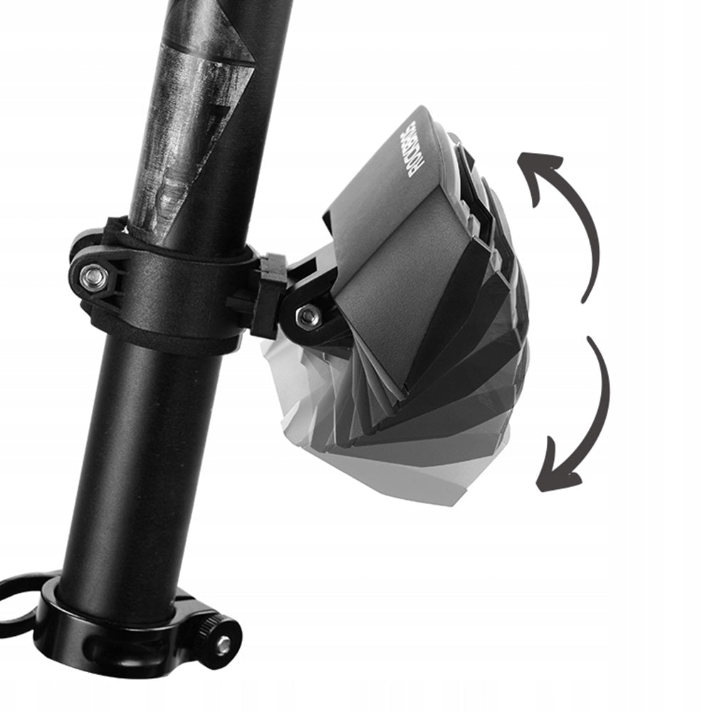 Rockbros LKWD-R1 galinė dviračio lempa su lazeriu ir nuotoliniu valdymu + Micro USB - USB-A kabelis - juoda -- Bicycle Lights