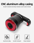 Rockbros Q5 galinė dviračio lempa su intelektualiu stabdymo sistema - juoda -- Bicycle Lights