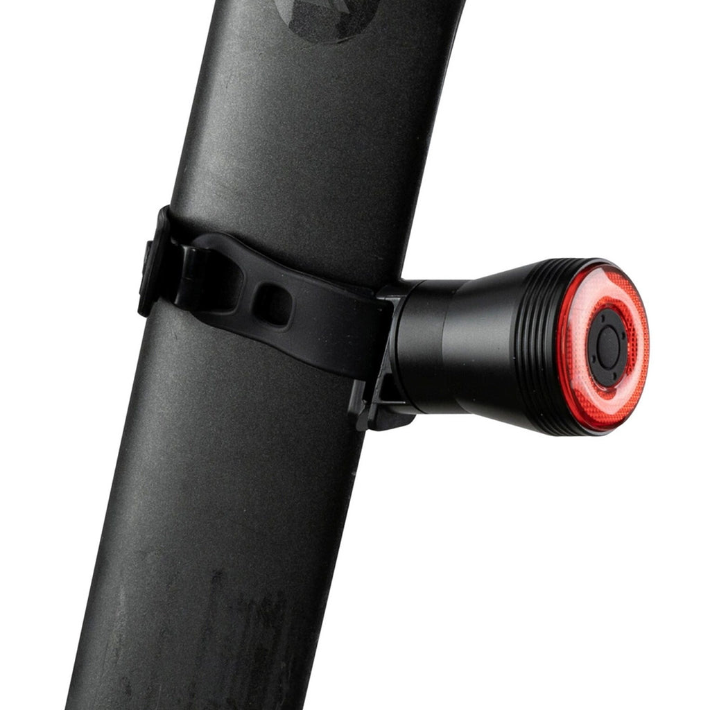 Rockbros Q5 galinė dviračio lempa su intelektualiu stabdymo sistema - juoda -- Bicycle Lights