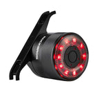 Rockbros Q1 galinė dviračio lempa 7 spalvų LED + USB-C - USB-A kabelis - juoda -- Bicycle Lights