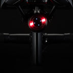 Rockbros Q1 galinė dviračio lempa 7 spalvų LED + USB-C - USB-A kabelis - juoda -- Bicycle Lights