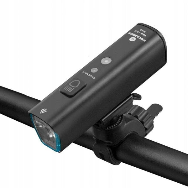 Rockbros V9M-1000 priekinė dviračio lempa 1000lm - juoda -- Bicycle Lights