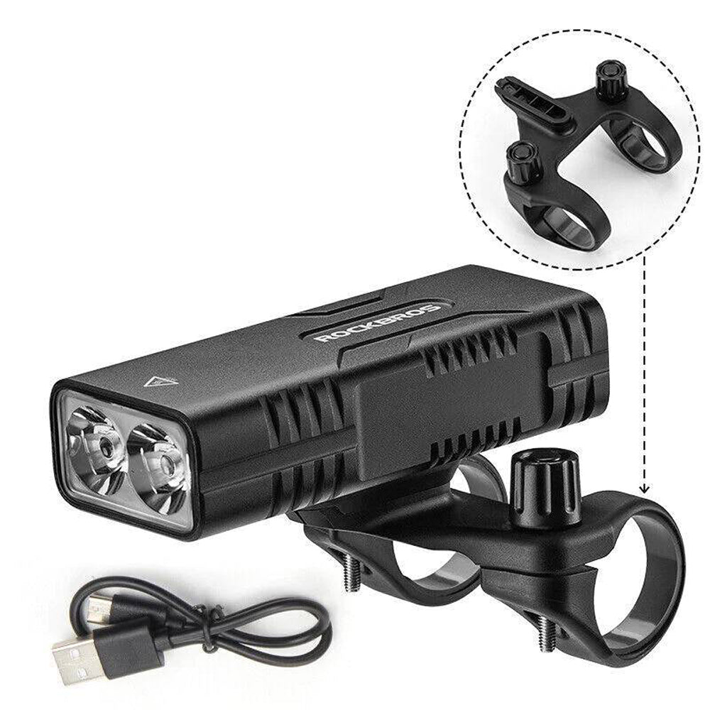 Rockbros 24310002001 850 lm dviračio lempa - juoda -- Bicycle Lights