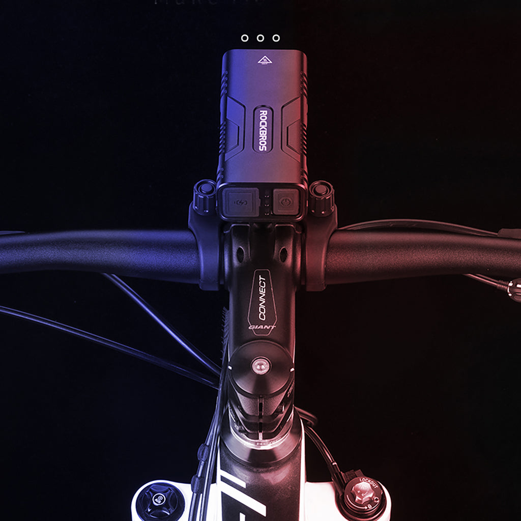 Rockbros 24310002001 850 lm dviračio lempa - juoda -- Bicycle Lights