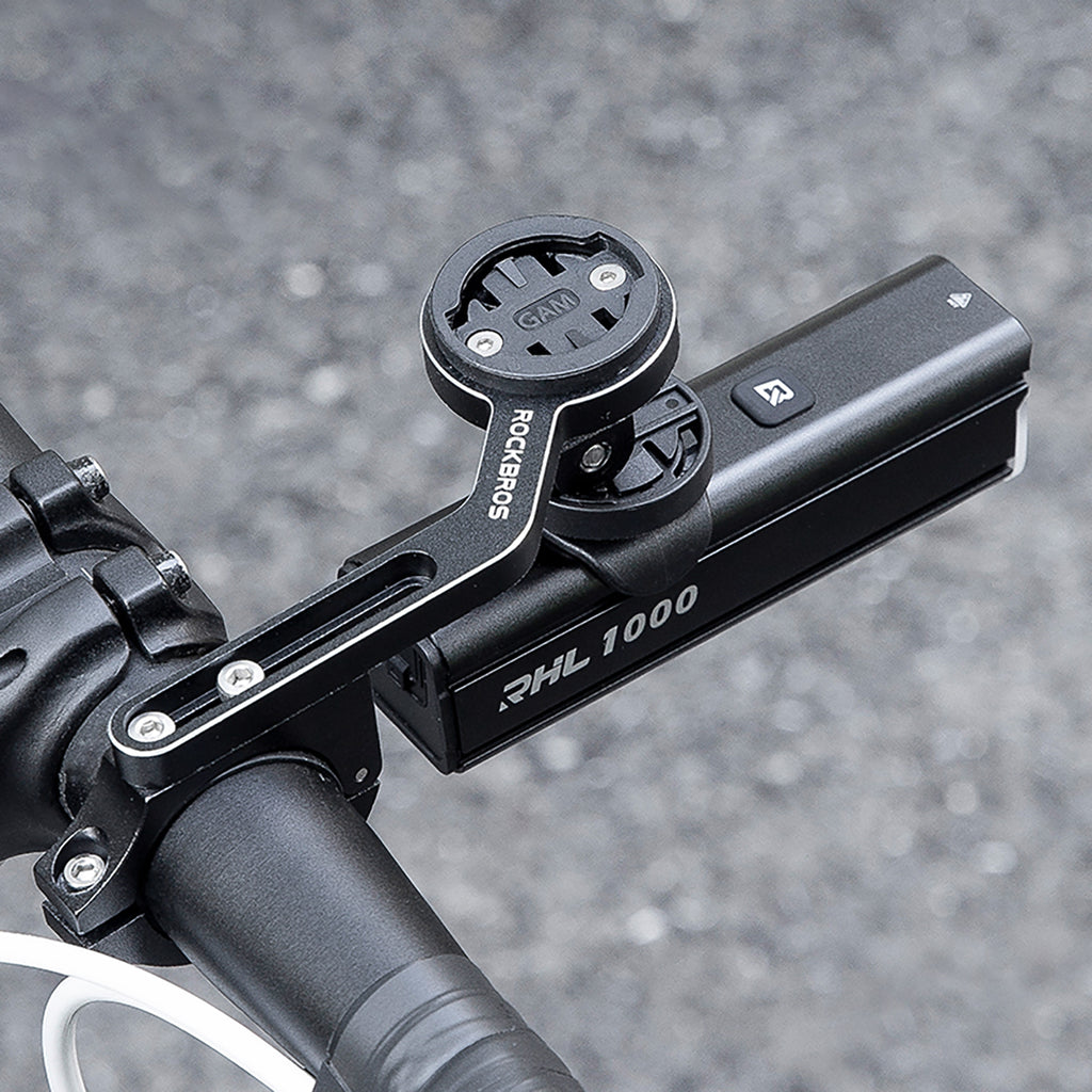 Rockbros 24610002001 priekinė dviračio lempa 1000 lm + USB-C - USB-A kabelis - juoda -- Bicycle Lights