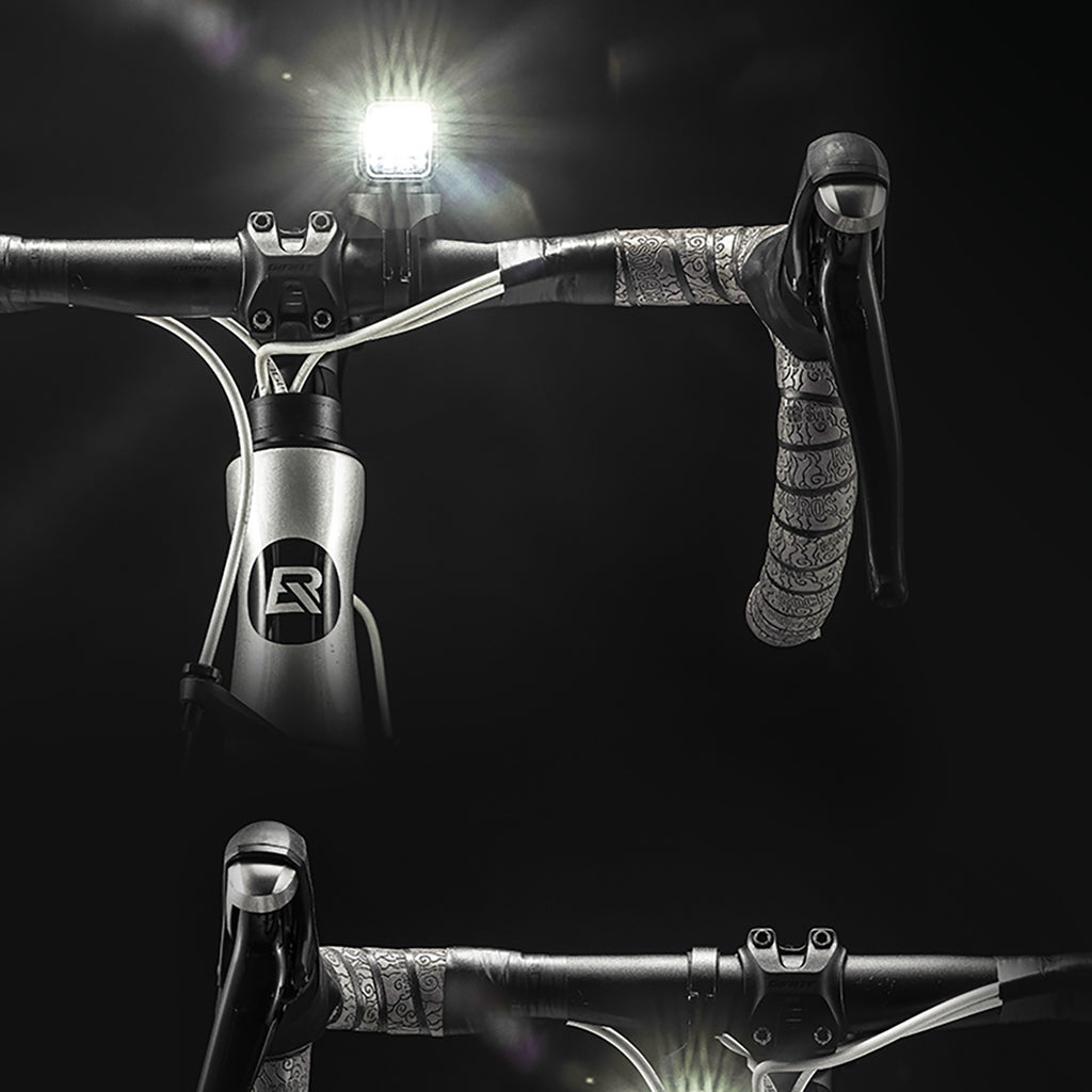Rockbros 24610002001 priekinė dviračio lempa 1000 lm + USB-C - USB-A kabelis - juoda -- Bicycle Lights