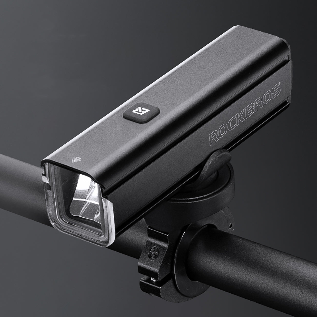 Rockbros 24610002001 priekinė dviračio lempa 1000 lm + USB-C - USB-A kabelis - juoda -- Bicycle Lights