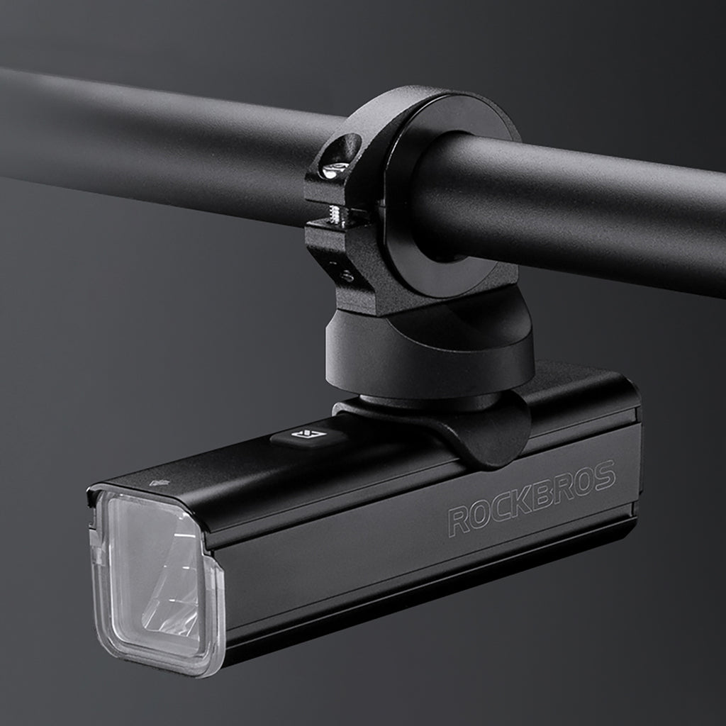 Rockbros 24610002001 priekinė dviračio lempa 1000 lm + USB-C - USB-A kabelis - juoda -- Bicycle Lights