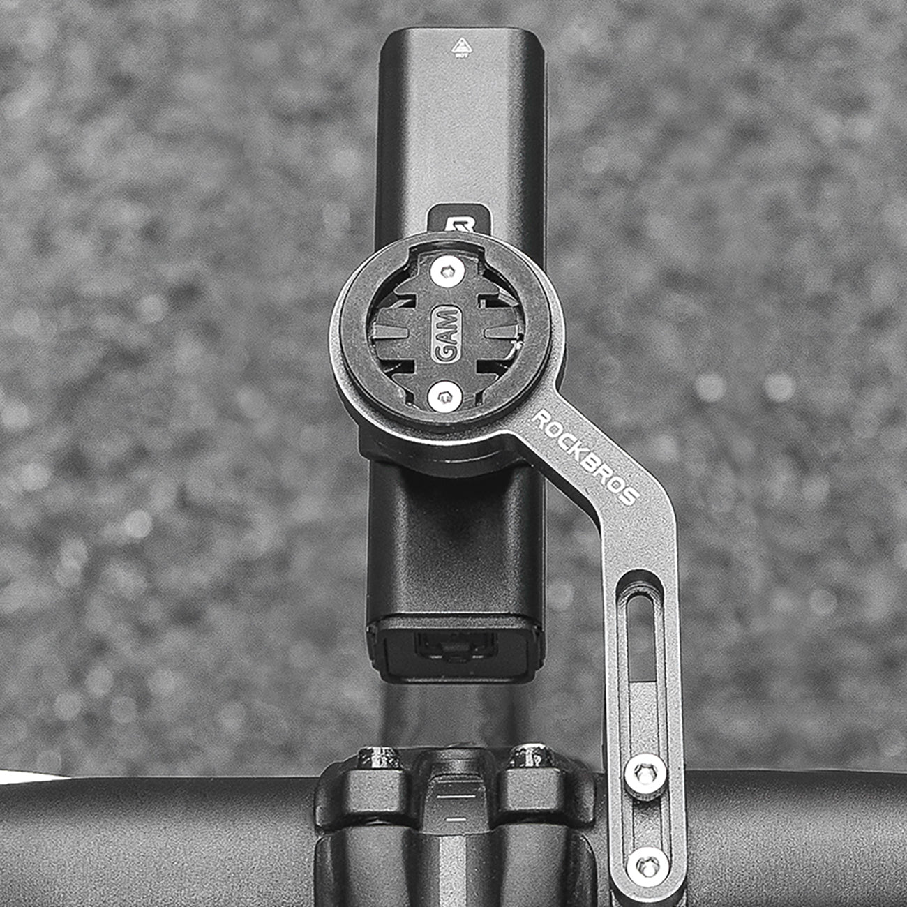Rockbros 24610002001 priekinė dviračio lempa 1000 lm + USB-C - USB-A kabelis - juoda -- Bicycle Lights