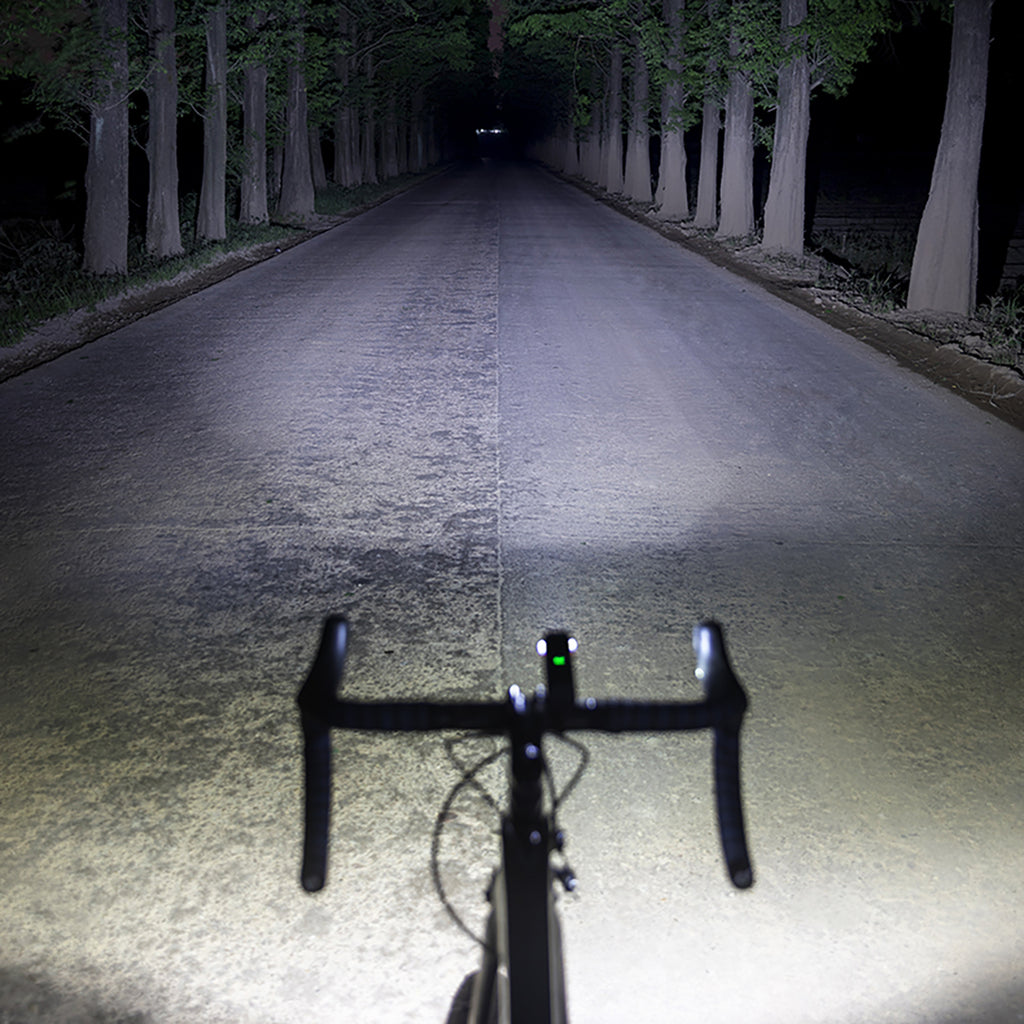Rockbros 24610002001 priekinė dviračio lempa 1000 lm + USB-C - USB-A kabelis - juoda -- Bicycle Lights