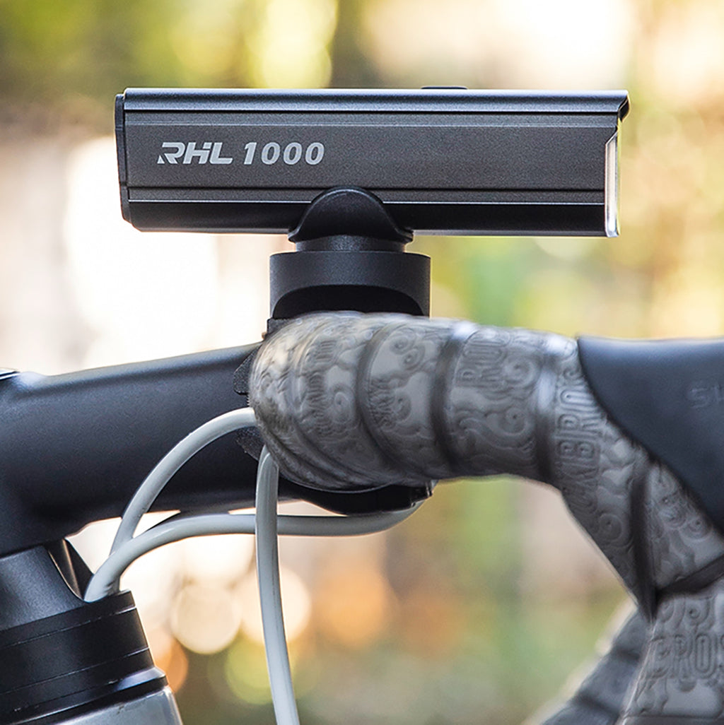 Rockbros 24610002001 priekinė dviračio lempa 1000 lm + USB-C - USB-A kabelis - juoda -- Bicycle Lights