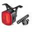 Rockbros Q2S LED galinė dviračio lempa su Smart Stop sistema + USB-C - USB-A kabelis - juoda -- Bicycle Lights