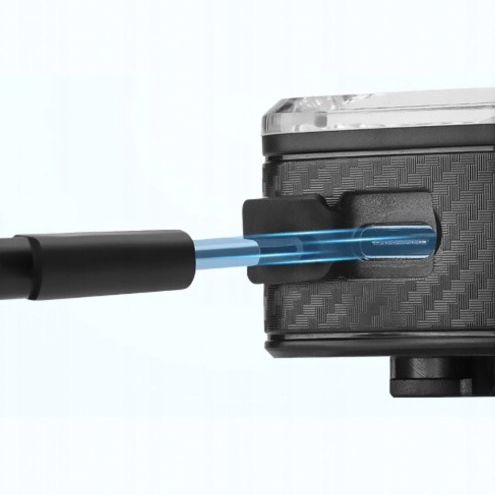 Rockbros Q2S LED galinė dviračio lempa su Smart Stop sistema + USB-C - USB-A kabelis - juoda -- Bicycle Lights