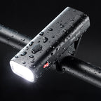 Rockbros 24710012001 priekinė dviračio lempa 800 lm galios + USB-C - USB-A kabelis - juoda -- Bicycle Lights